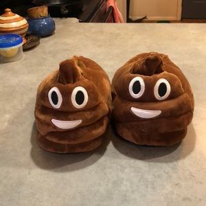 BRAND NEW Poop Emoji Slippers
